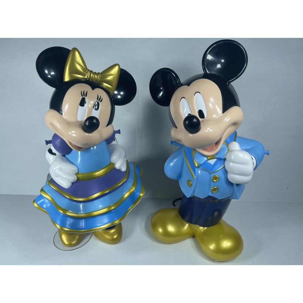 Disney World 50th Anniversary Mickey Minnie Popcorn Bucket Sipper Set 2021 Parks